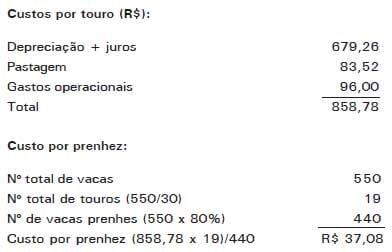 Touros Melhoradores ou Inseminação Artificial: Um Exercício de Avaliação Econômica - Image 4