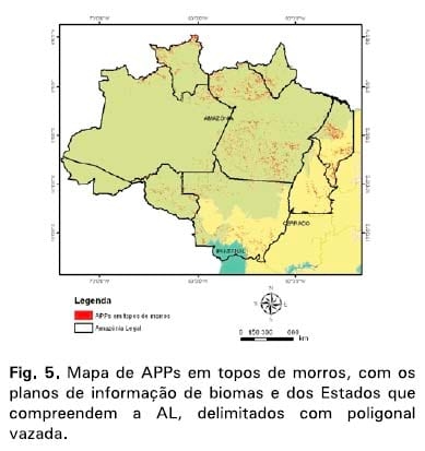 Mapeamento de Áreas de Preservação Permanentes em topos de morros para a Amazônia Legal usando metodologia apropriada a grande volume de dados - Image 5