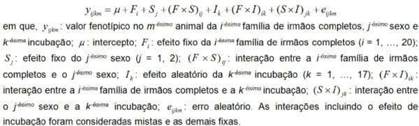 Modelos mistos na modelagem fenotípica da população F2 desenvolvida para mapeamento de QTLs na galinha - Image 1