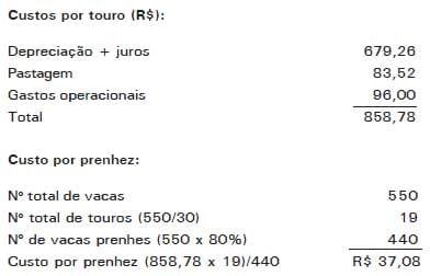 Touros Melhoradores ou Inseminação Artificial: Um Exercício de Avaliação Econômica - Image 4