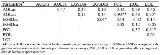 Correlações entre medidas ultra-sônicas e na carcaça de bovinos terminados em pastagem - Image 3