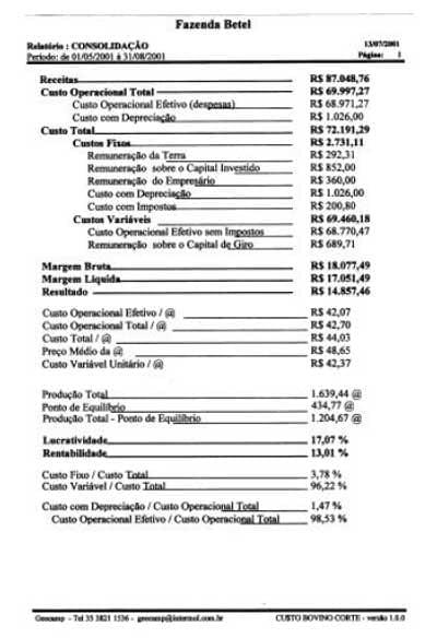 Cu$to bovino corte 1.0: software de controle de custos para a pecuária de corte - Image 1