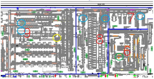 Figura 1- Planta baixa do setor de resfriamento e sala de corte do frigorífico