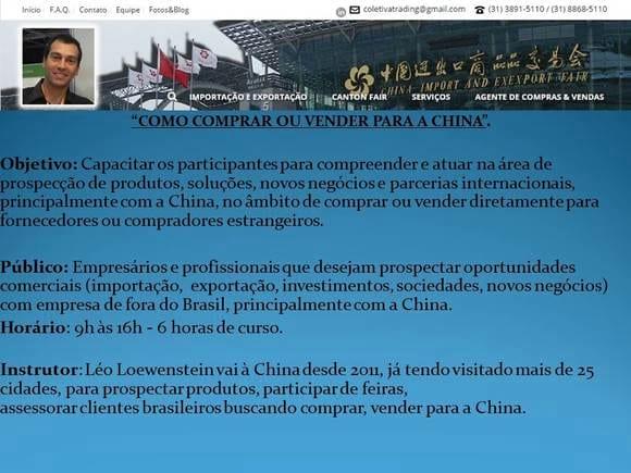 Como comprar ou vender para a China