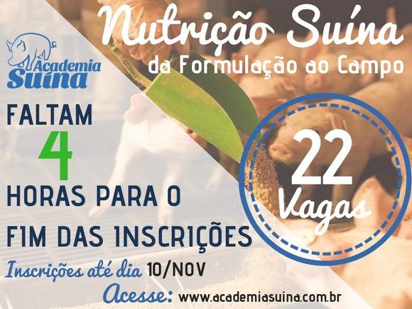Curso nutrição suína