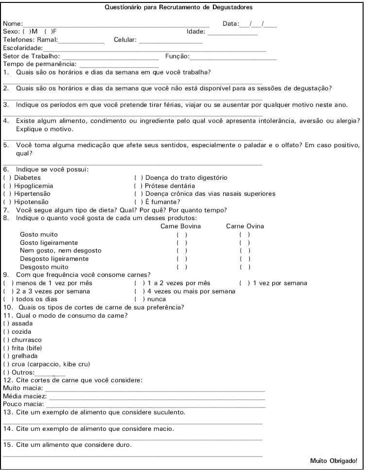 Metodologia científica: protocolo para avaliação sensorial de carne bovina - Image 5