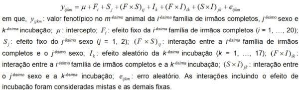 Modelos mistos na modelagem fenotípica da população F2 desenvolvida para mapeamento de QTLs na galinha - Image 1