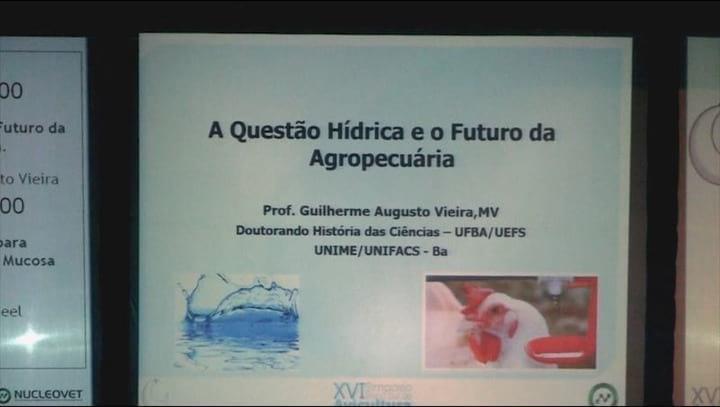 A questão hídrica e futuro da produção agropecuária