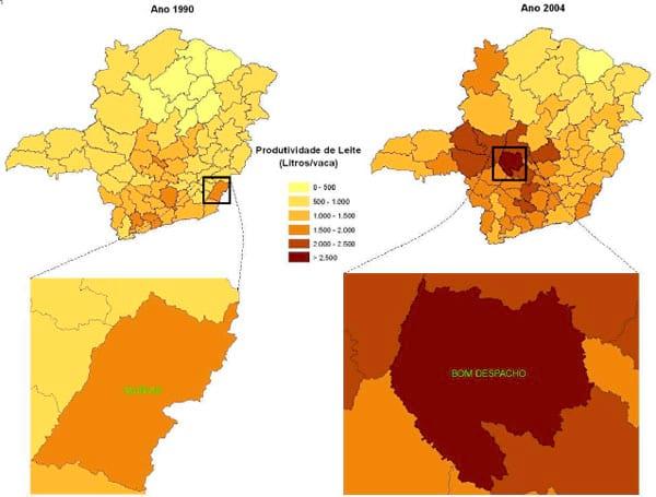 Análise espacial da produção de leite no Estado de Minas Gerais em base microrregional - Image 8