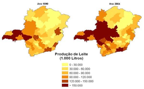 Análise espacial da produção de leite no Estado de Minas Gerais em base microrregional - Image 6