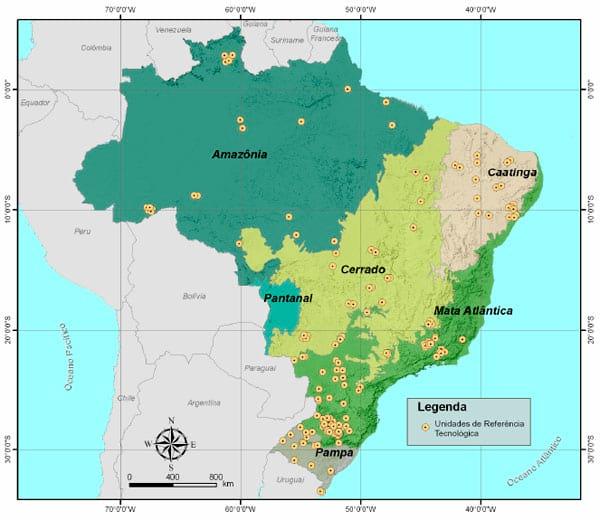 Distribuição geográfica das unidades de referência do programa de transferência de tecnologia para sistemas de integração lavoura-pecuária-floresta - Image 2