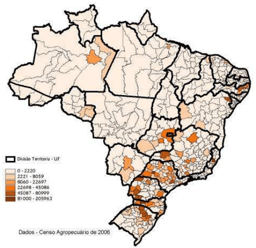 Caracterização e Dinâmica dos Aglomerados Produtivos de Ovos no Brasil nos anos de 1996 e 2006. - Image 2