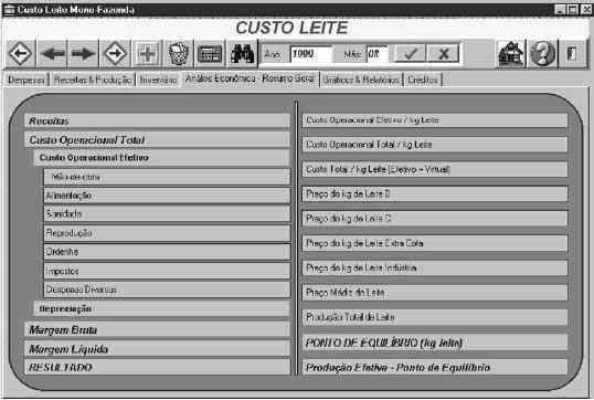 Custo Leite para Windows: Software de Controle de Custos para a Pecuária Leiteira - Image 4